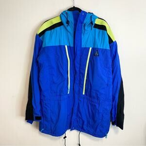 Vintage Nike ACG Cerro Torre Anorak Jacket Coat Colorblocked Blue